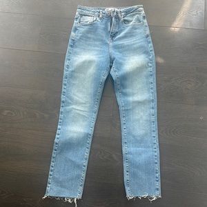 High rise stretch zara jeans